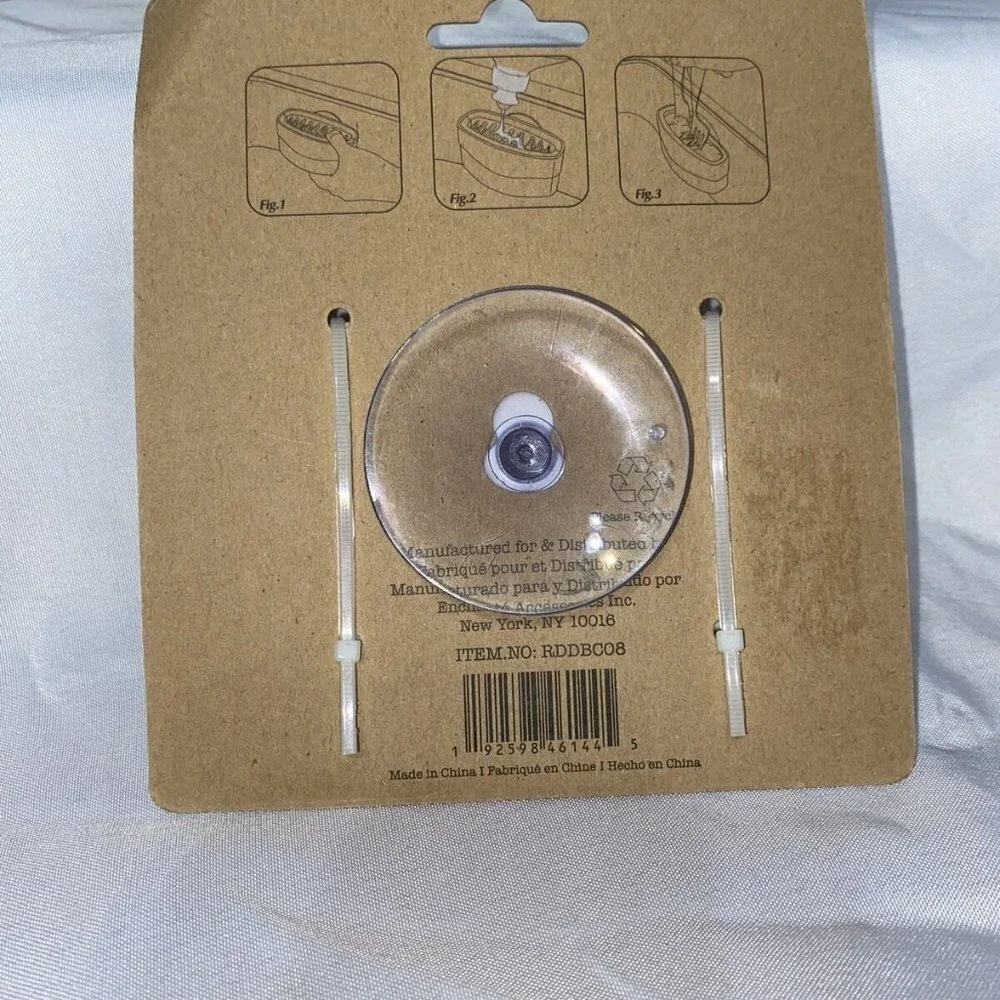 Rae Dunn Clean Caddy Brush Holder Suction‎ Cup Bathroom Organizer